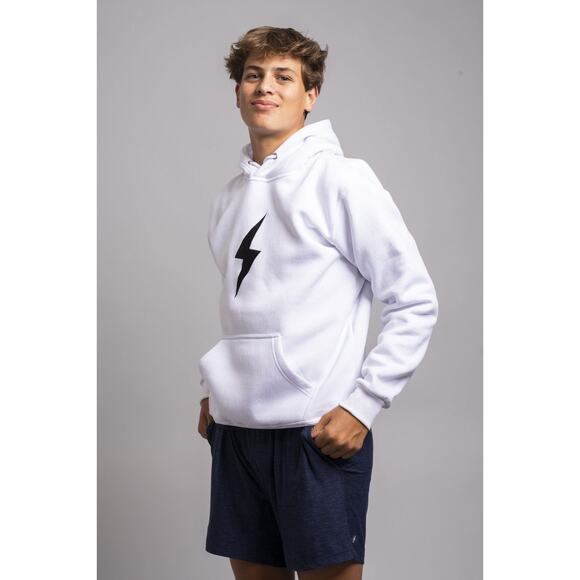 Bruce Bolt Bolt hoodie sweatshirt in white size medium - Picture 1 of 5